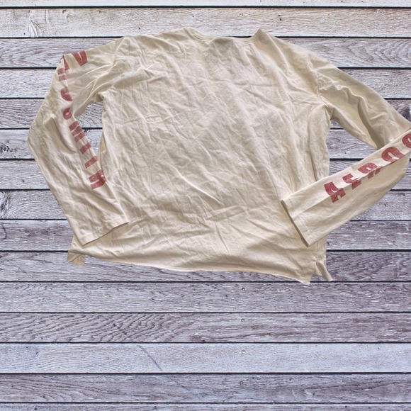 Aerosmith Large Long Sleeve Shirt Womens Cream Excellent 1976 Rocks Tour Graphic - Picture 2 of 10